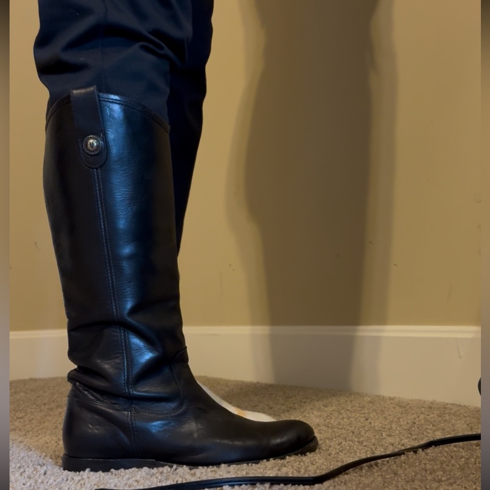 Frye leather black boots